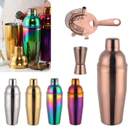 Cocktail Shaker Set Bartender Tool Stainless Steel Wine