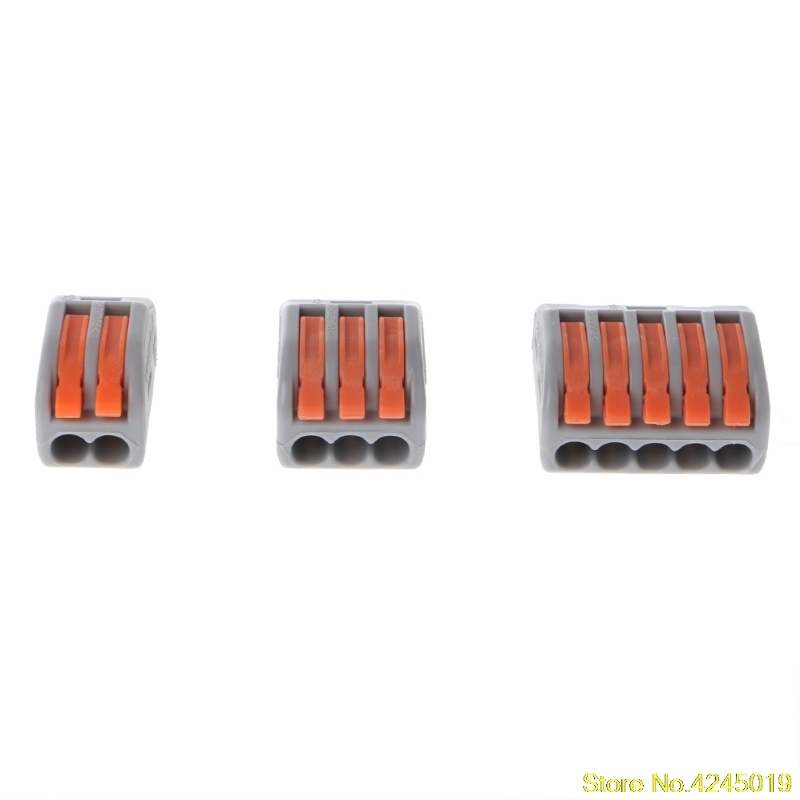 60 Pcs Compact Splicing Wire Connector Reuseable Cable Clamp