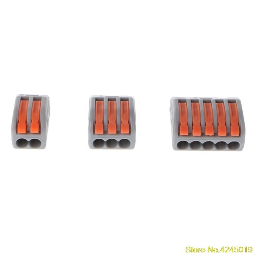60 Pcs Compact Splicing Wire Connector Reuseable Cable Clamp