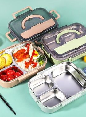 Stainless Steel  Student Lunch Box Child's Office Worker
