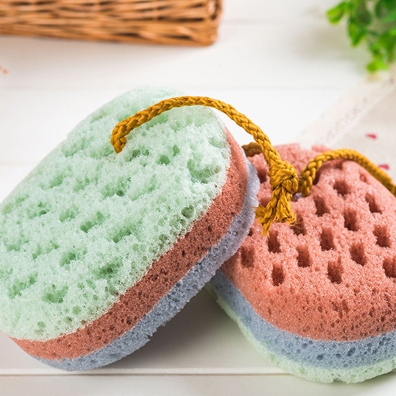 2pcs soft bath sponge gentle soothing body sponge