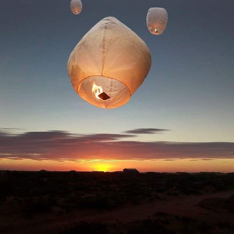 10 Pcs Chinese Sky Lanterns Biodegradable Paper Lanterns