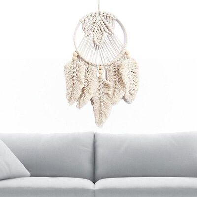 Nordic Dream Catcher Tapestry Handwoven Wall Pendant