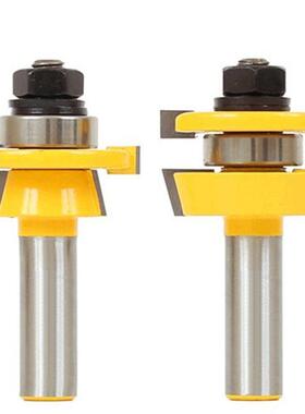 2pcs Tongue & Groove Router Bit Set 1/2
