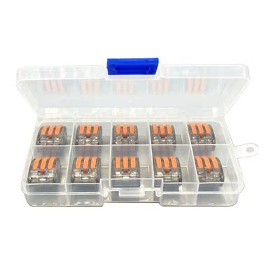 10 Pcs PCT-213 400V 32A Connect Lever Terminal Block Reusabl