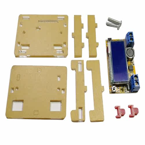 DC-DC buck regulator power supply module with display LCD wi