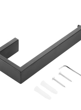 1Pc Black 304 Stainless Steel Towel Holder Towel Bar Rack