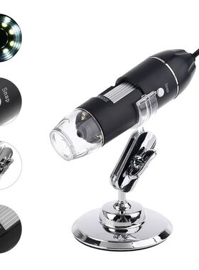 3-in-1 1600X USB Microscope OSX Windows PC Type-C Micro-USB