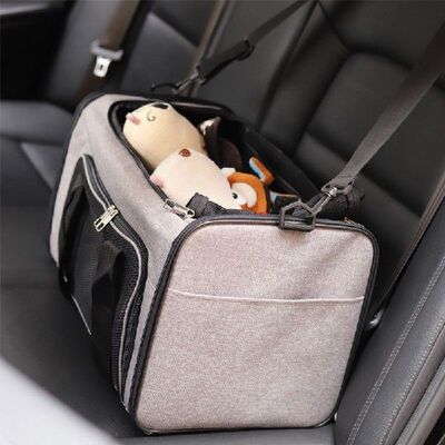 Portable Pet Bag Gray Dog Carrier Bags Purple Cat Carrier