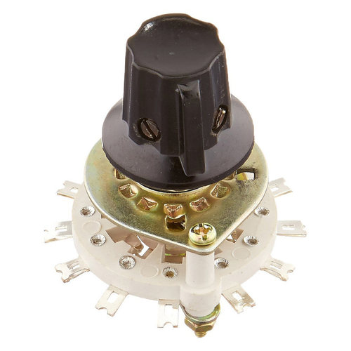 Knob 2P5T 2 Poles 5 Position Band Channel Rotary Switch