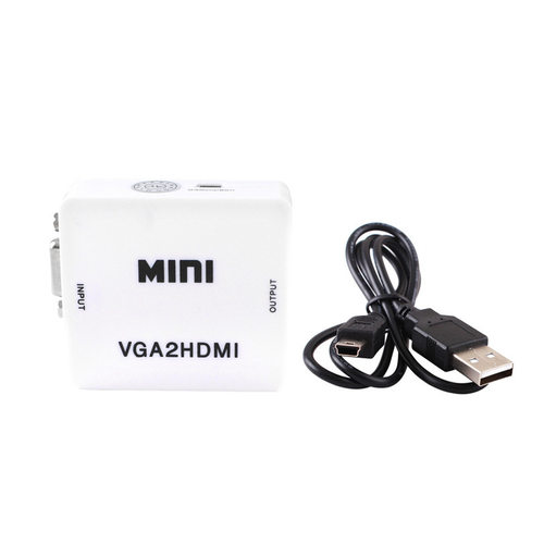 MINI VGA to HDMI Converter PC Connection Monitor Projector H