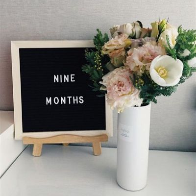 10x10 Inch Square Felt Letterboard Oak Wood Message Board