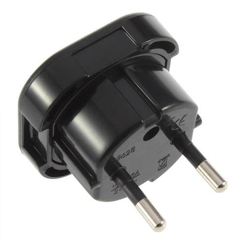 2 Pin AC Power Plug Adaptor Connector Travel Power Plug Adap