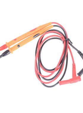 1Pair Digital Rubberized Test Probe Leads Multimeter Lead Pr