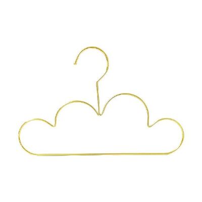 10Pcs Hangers Non Slip Metal Toddlers Clothes Hanger Golden