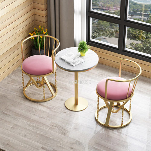 Nordic Living Room Chairs Wrought Iron Balcony Luxury