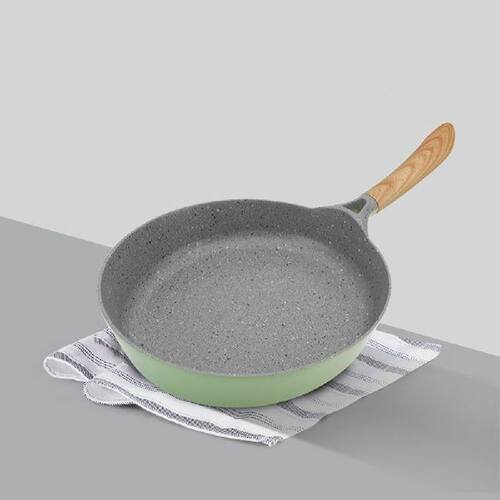 2022 Pressed White Ceramic Coating Aluminum Wok Pan