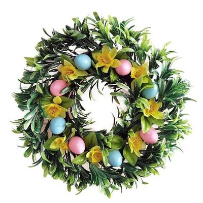 Easter Sunflower Plant Garland Bunny Egg Artificial Rattan