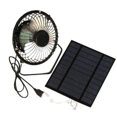 5W 5V Solar Panel Powered Fan, Mini Portable Ventilation