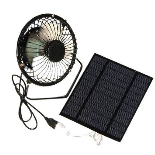 5W 5V Solar Panel Powered Fan, Mini Portable Ventilation