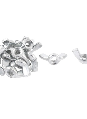 M6 6mm Thread Wingnut Butterfly Wing Nuts 12pcs