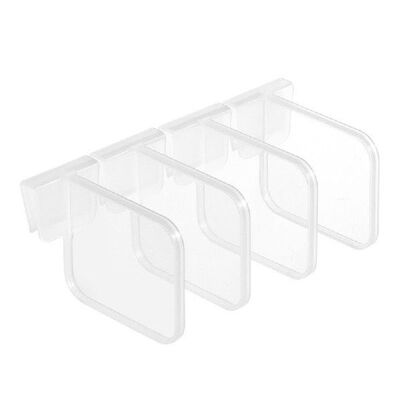 4pcs Refrigerator Storage Partition Board Plastic Divider