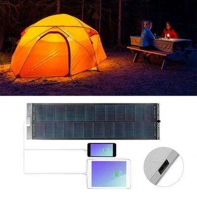 Outdoor 10W USB Port Solar Panel Portable Rollable Folding L