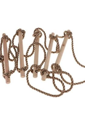 Playground Climbing Wooden Rope Ladder for Kids, Indoor or
