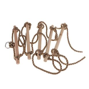 Playground Climbing Wooden Rope Ladder for Kids, Indoor or
