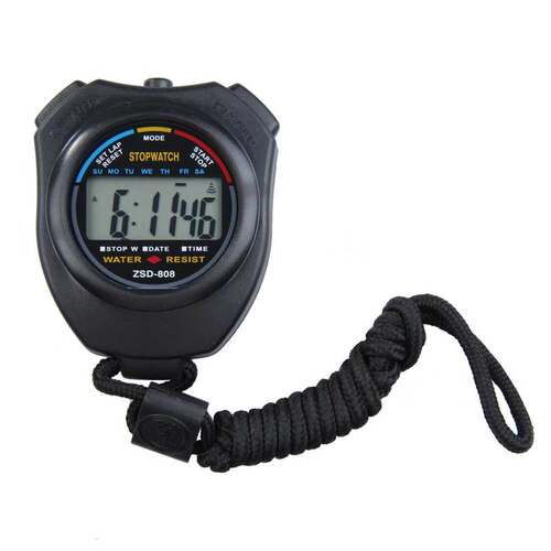 Sports Stopwatch LCD Sports Stopwatch Chronograph Counter Ti