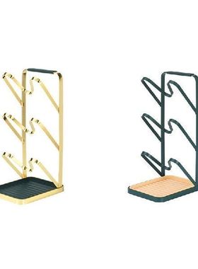 Kitchen Organizer Pot Lid Rack Spoon Holder Metal Shelf