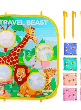 Kids Bean Bag Toss Game Cornhole Game For Kids Foldable