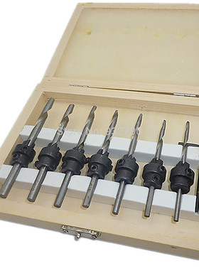 22 Piece Tapered Countersink Drill Bit Carpentry Joinery Tap