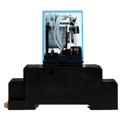 Relay MY4NJ DC 12V 5A With LED Indicador 14 Pin + Socket Bas