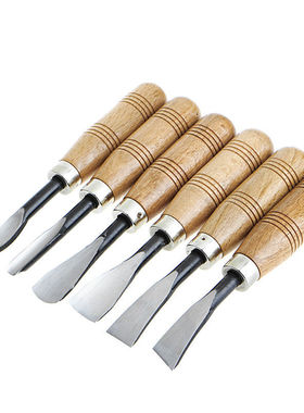 6Pcs Hand Carving Tools Chip Detail Chisel Set Knives Tool m