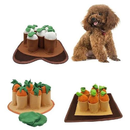 Pet Snuffle Feeding Mat Dog Interactive Puzzle Squeak Toy