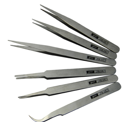 6Pcs Industrial Anti-static Tweezers watchmaker Repair Tools