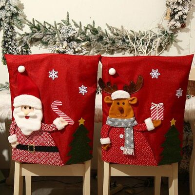 Noel Santa Claus Christmas Non-woven Dinner Table Red Hat