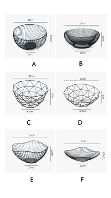 Metal Fruit Vegetable Storage Bowls Kitchen Eggs Baskets