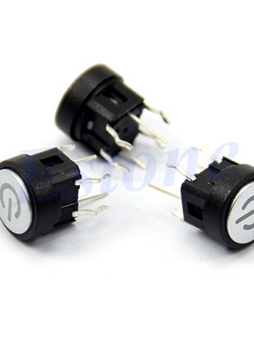 Momentary Latching Case Switch Green Led Light Power Symbol