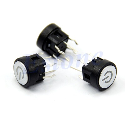 Momentary Latching Case Switch Green Led Light Power Symbol