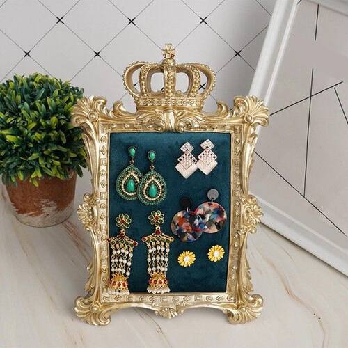 Velvet Earrings Stand Display Jewelry Tray Earring Pad