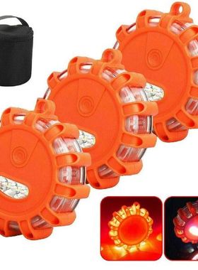 3pcs LED Flare Lights Magnetic Roadside Safety Warning