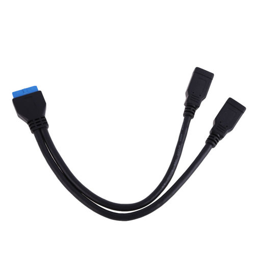 20Pin Header to 2 Port USB 3.0 A Female HUB Board Extension