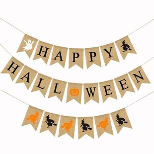 Halloween Party Banner Decoration Supplies Balloons Happy