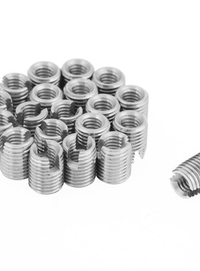 20pcs Self Tapping Slotted Screw Thread Insert Helical RepM4