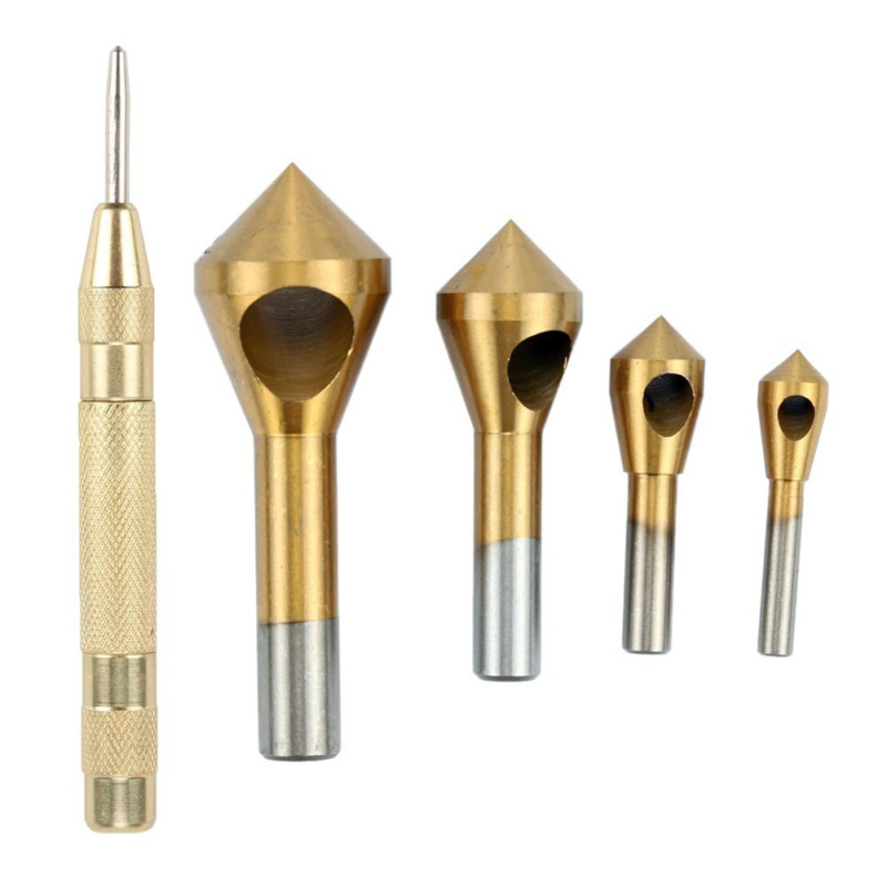 Titanium Countersink Chamfer Deburring Tool Drill Bit with H
