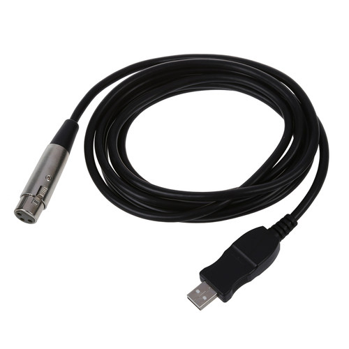 USB Male to 3 Pin XLR Female Microphone MIC Studio Link Cabl
