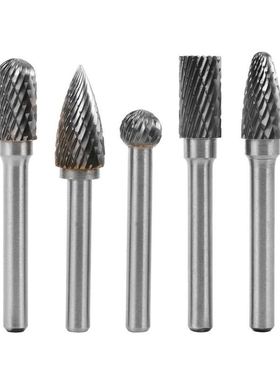 5x Tungsten Carbide Rotary Cutting Burr Grinder Bit 1/4 inch