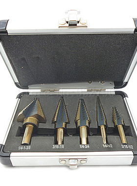 5pcs Hss Cobalt Multiple Hole 50 Sizes Set Sae Step Cone Dri